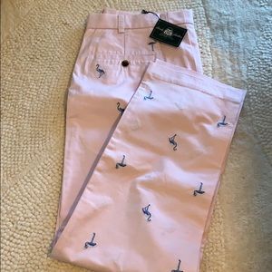 Pink Flamingo Brooks Brothers Chino  Pants